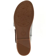 Brioso Dara Covered Dorsay Leather Sandals