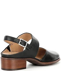 Brioso Ellory Two Piece Leather Slingback Pumps