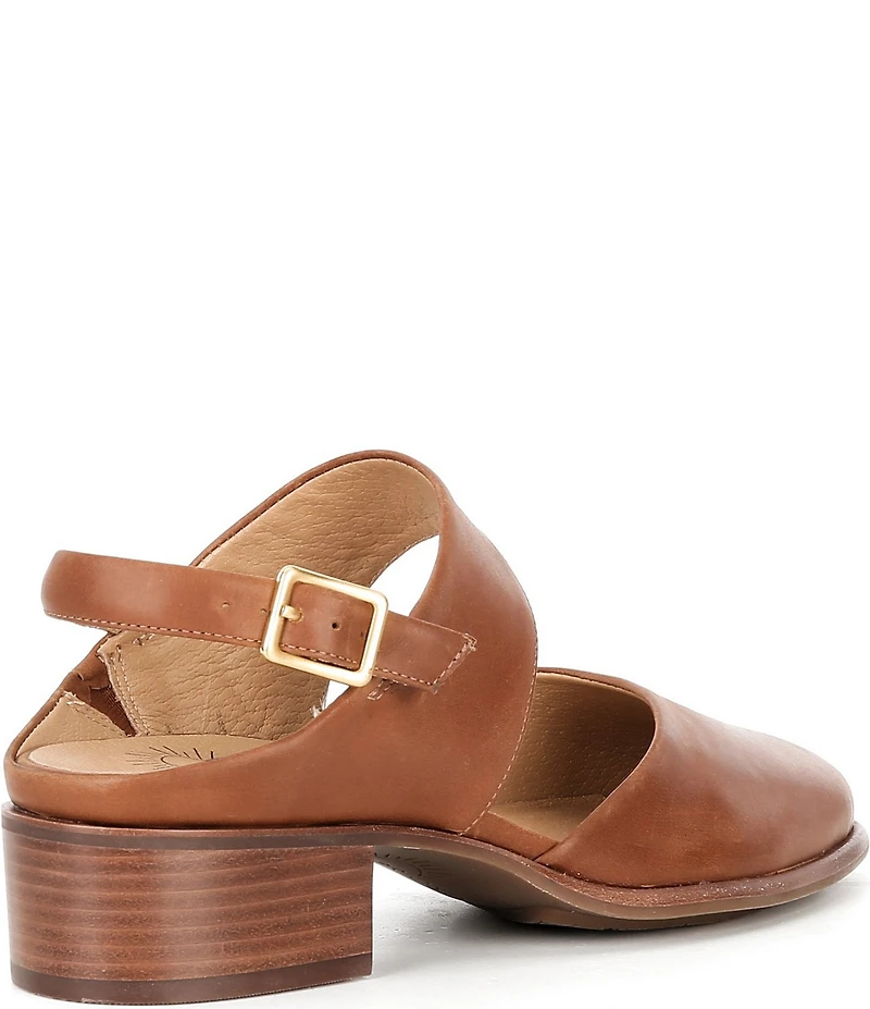 Brioso Ellory Two Piece Leather Slingback Pumps
