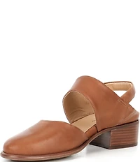 Brioso Ellory Two Piece Leather Slingback Pumps