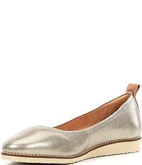 Brioso Emmaline Leather Wedge Ballet Flats