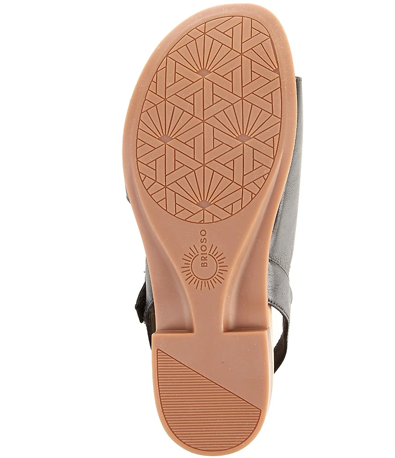 Brioso Fairby Leather Ankle Strap Sandals