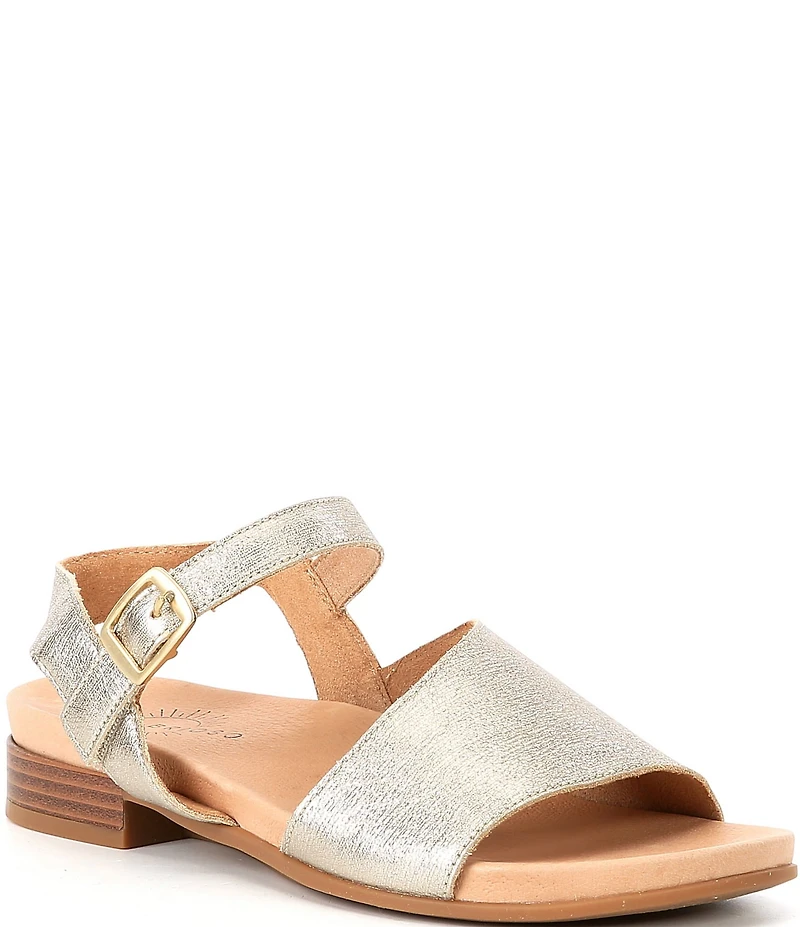 Brioso Fairby Leather Ankle Strap Sandals