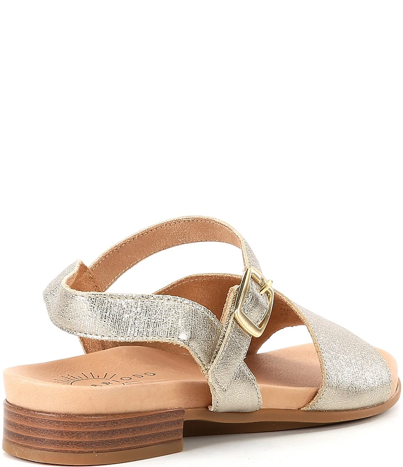 Brioso Fairby Leather Ankle Strap Sandals