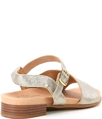 Brioso Fairby Leather Ankle Strap Sandals