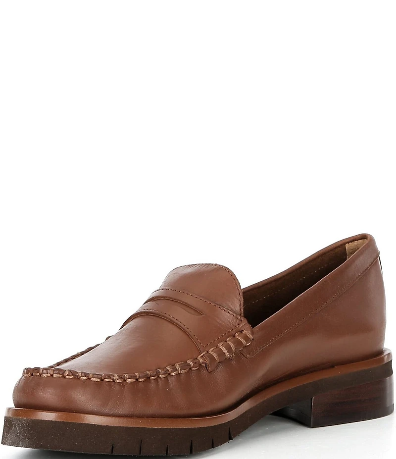 Brioso Joanna Leather Penny Loafers
