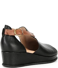 Brioso Lina Leather Closed Back Wedge Shooties