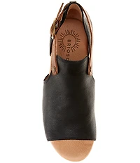 Brioso Lina Leather Closed Back Wedge Shooties