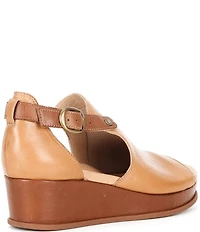 Brioso Lina Leather Closed Back Wedge Shooties