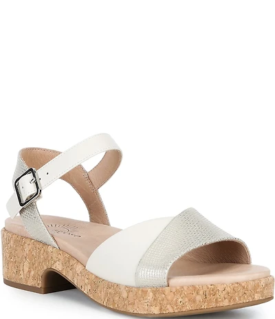 Brioso Maisie Embossed Leather Sandals