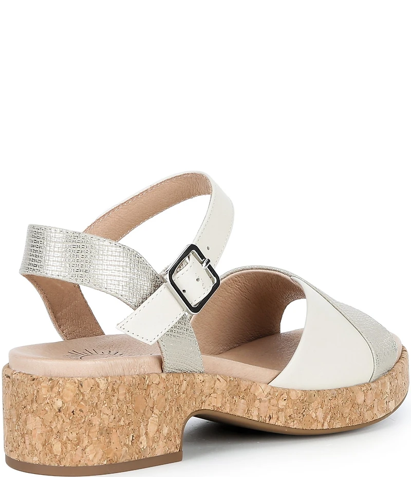 Brioso Maisie Embossed Leather Sandals