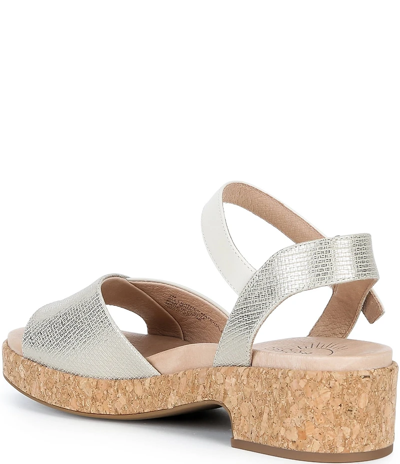 Brioso Maisie Embossed Leather Sandals