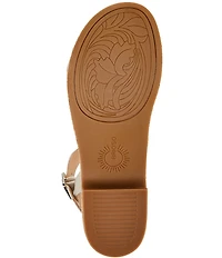 Brioso Maisie Embossed Leather Sandals