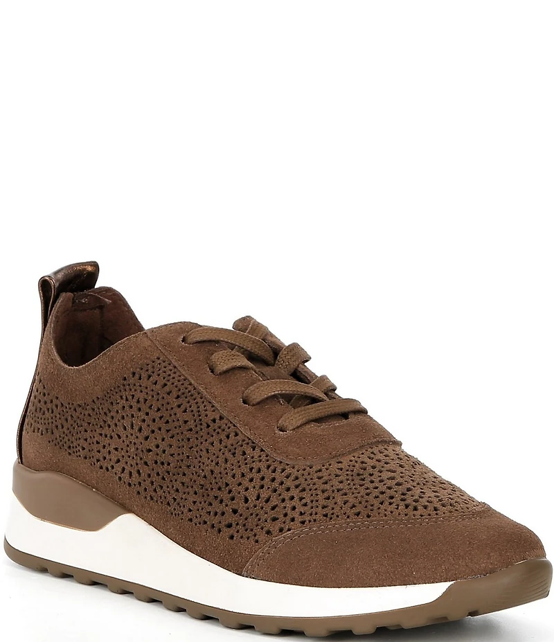 Brioso Mallory Perforated Suede Sneakers