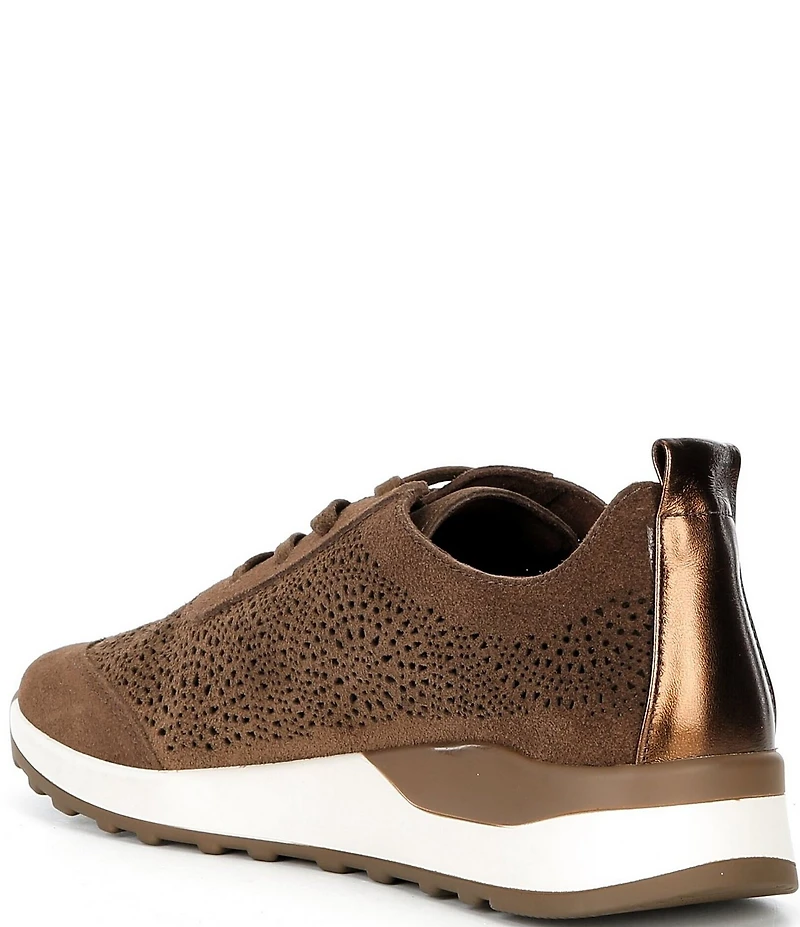 Brioso Mallory Perforated Suede Sneakers