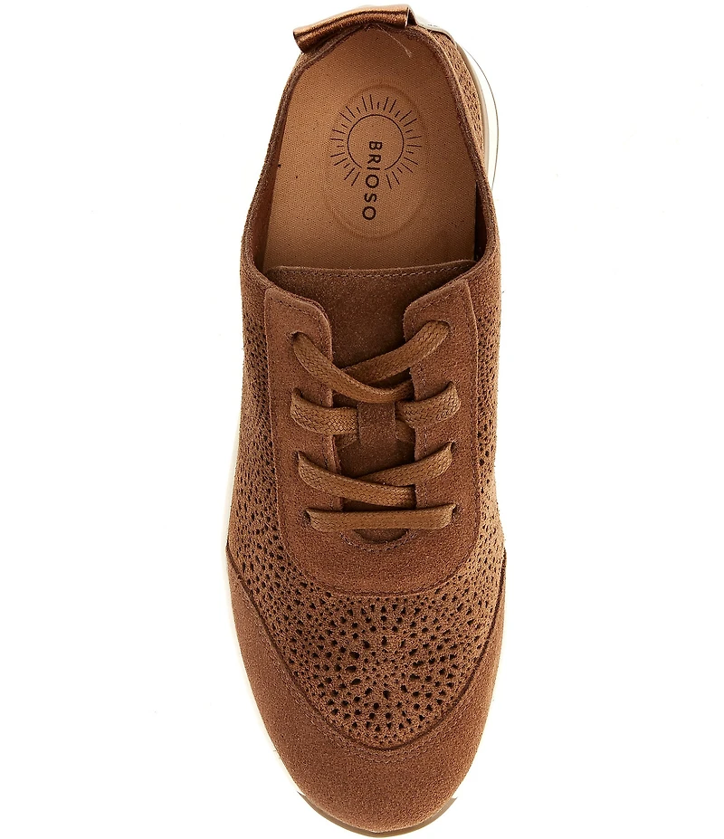 Brioso Mallory Perforated Suede Sneakers