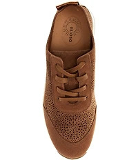 Brioso Mallory Perforated Suede Sneakers