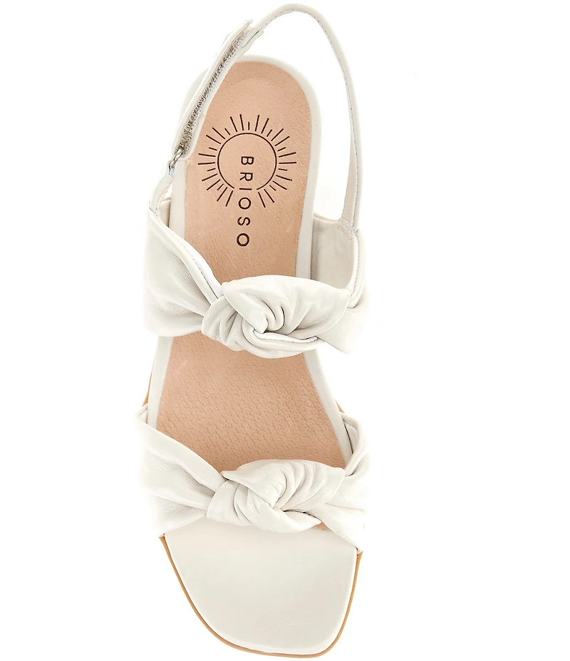 Brioso Maya Double Knot Leather Sandals