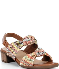 Brioso Maya Double Knot Woven Fabric Sandals