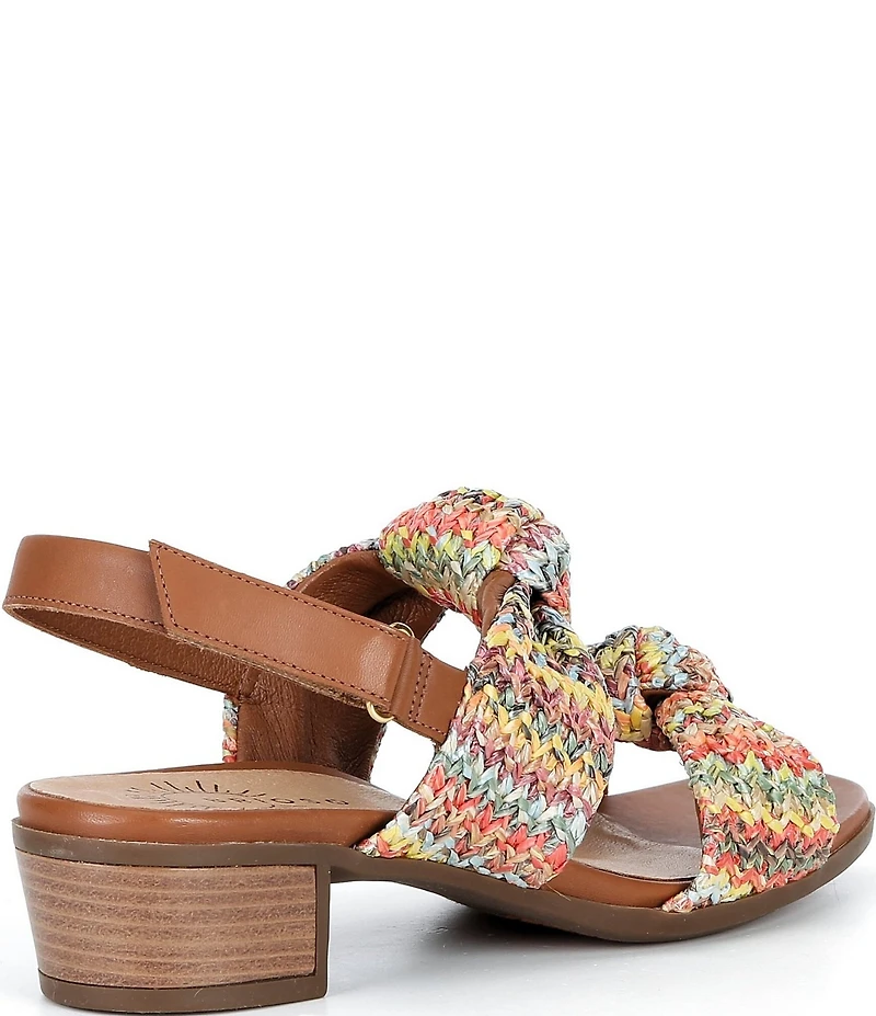 Brioso Maya Double Knot Woven Fabric Sandals