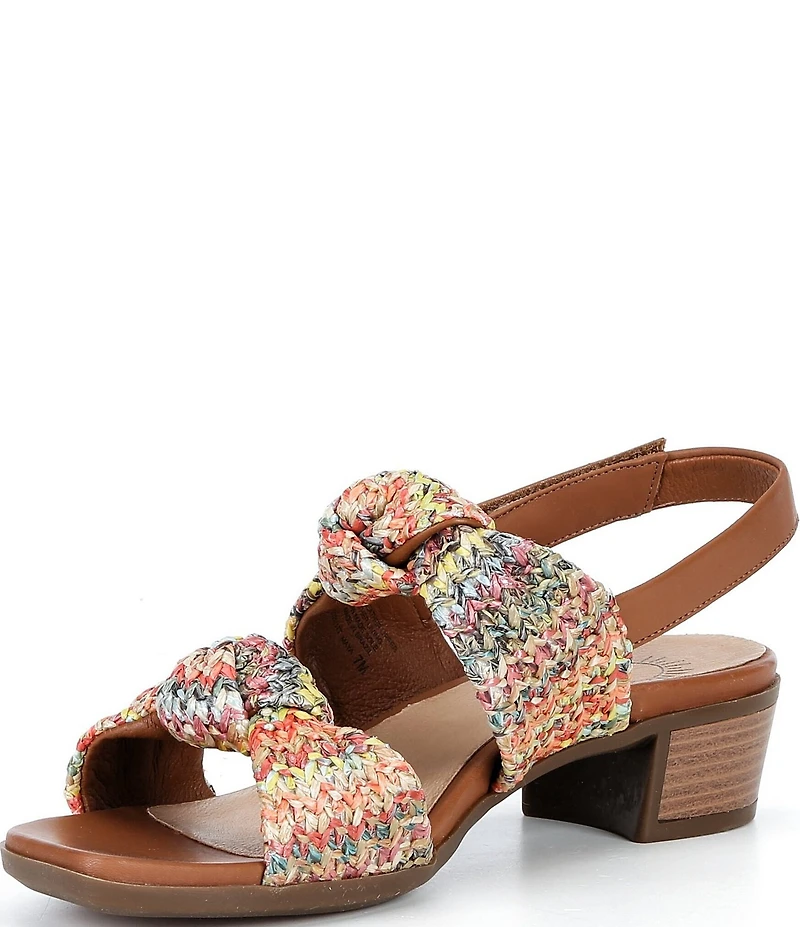 Brioso Maya Double Knot Woven Fabric Sandals