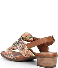 Brioso Maya Double Knot Woven Fabric Sandals