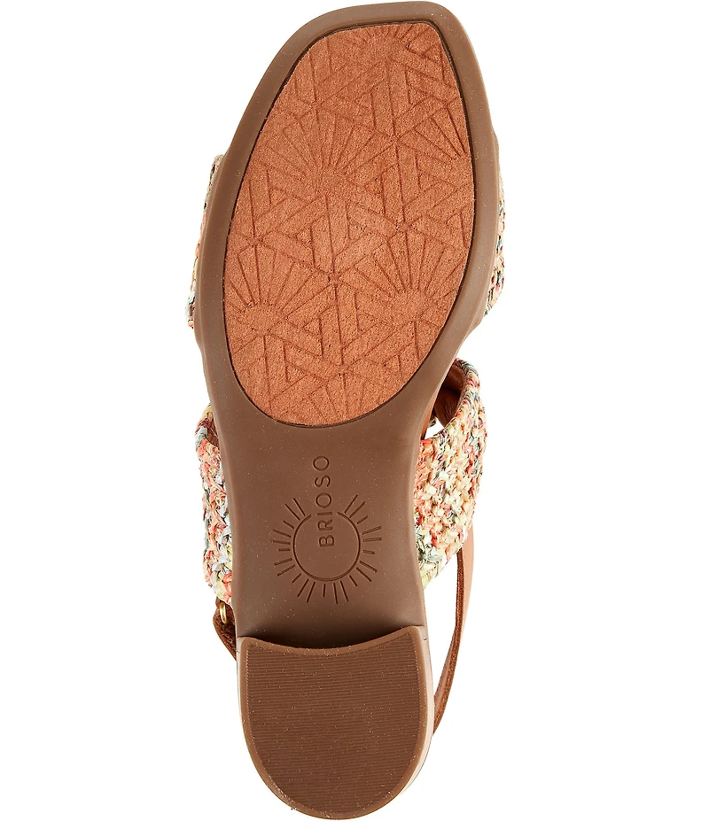 Brioso Maya Double Knot Woven Fabric Sandals