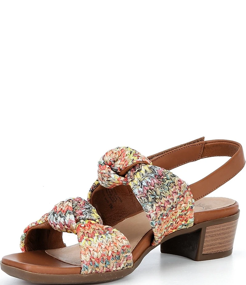 Brioso Maya Double Knot Woven Fabric Sandals