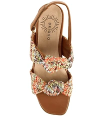Brioso Maya Double Knot Woven Fabric Sandals