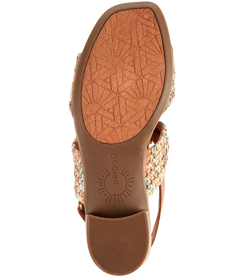 Brioso Maya Double Knot Woven Fabric Sandals