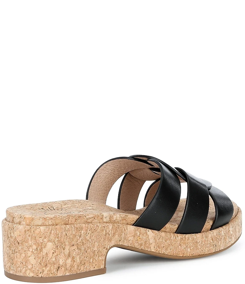 Brioso Meadow Leather Triple Banded Mules