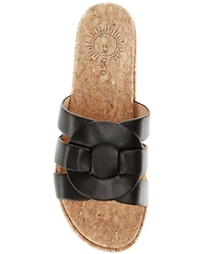 Brioso Meadow Leather Triple Banded Mules