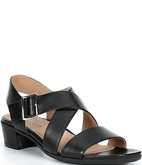 Brioso Melina Leather Xband Sandals