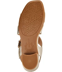 Brioso Melina Metallic Leather Xband Sandals