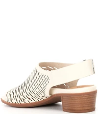 Brioso Mercer Perforated Webbed Leather Sandals