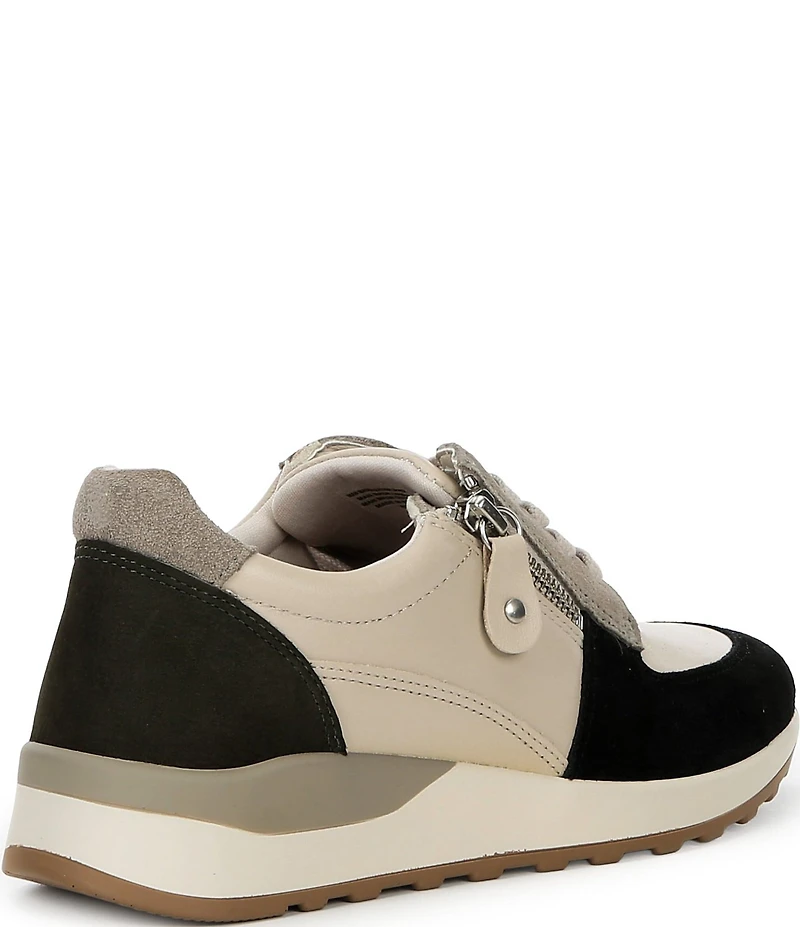 Brioso Mimi Leather Zip Sneakers