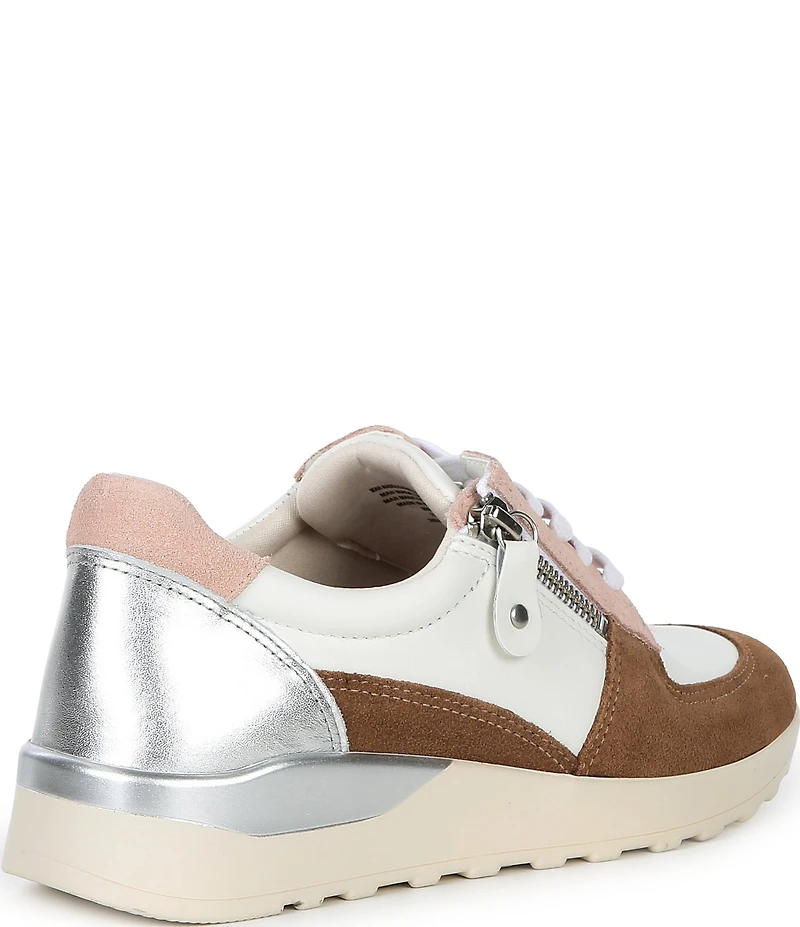 Brioso Mimi Leather Zip Sneakers