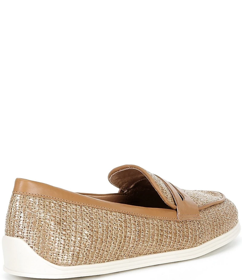 Brioso Monique Raffia Penny Loafers