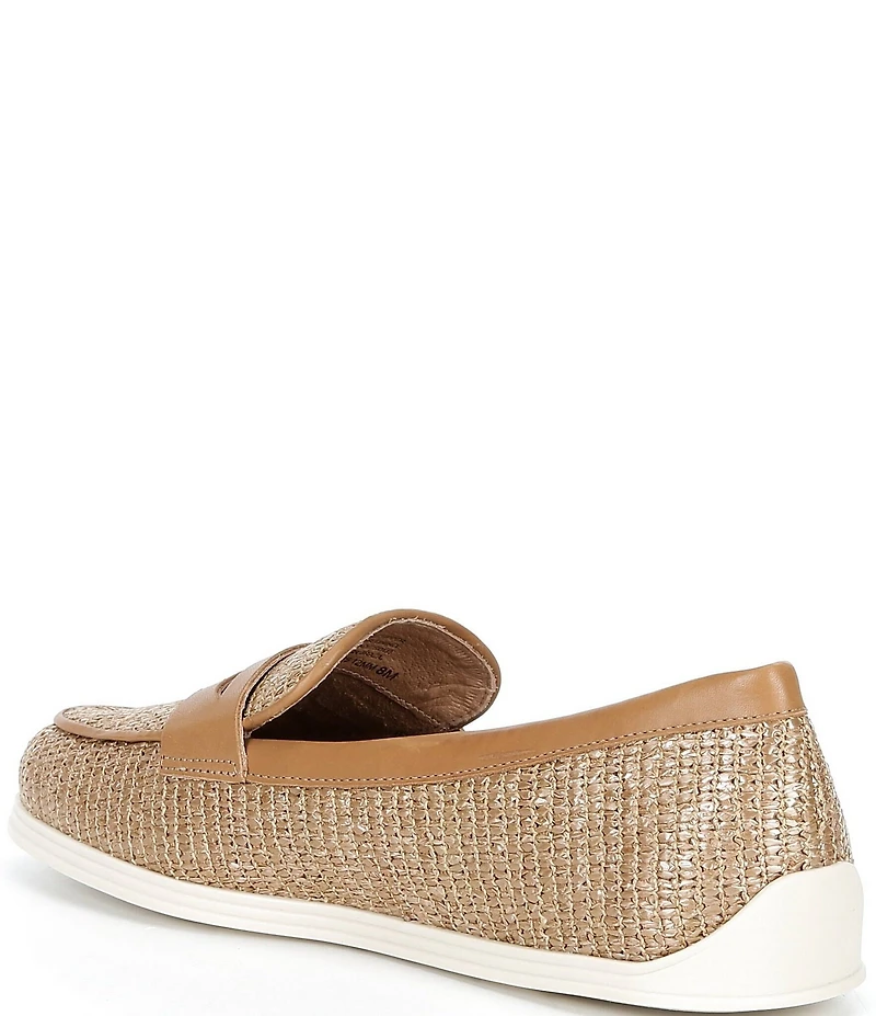 Brioso Monique Raffia Penny Loafers