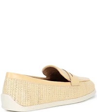 Brioso Monique Raffia Penny Loafers