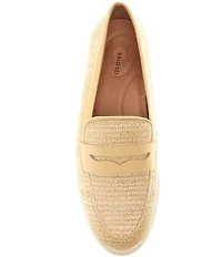 Brioso Monique Raffia Penny Loafers