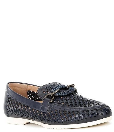 Brioso Presley Woven Leather Ornamented Loafers