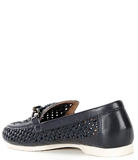 Brioso Presley Woven Leather Ornamented Loafers