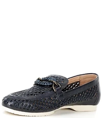 Brioso Presley Woven Leather Ornamented Loafers