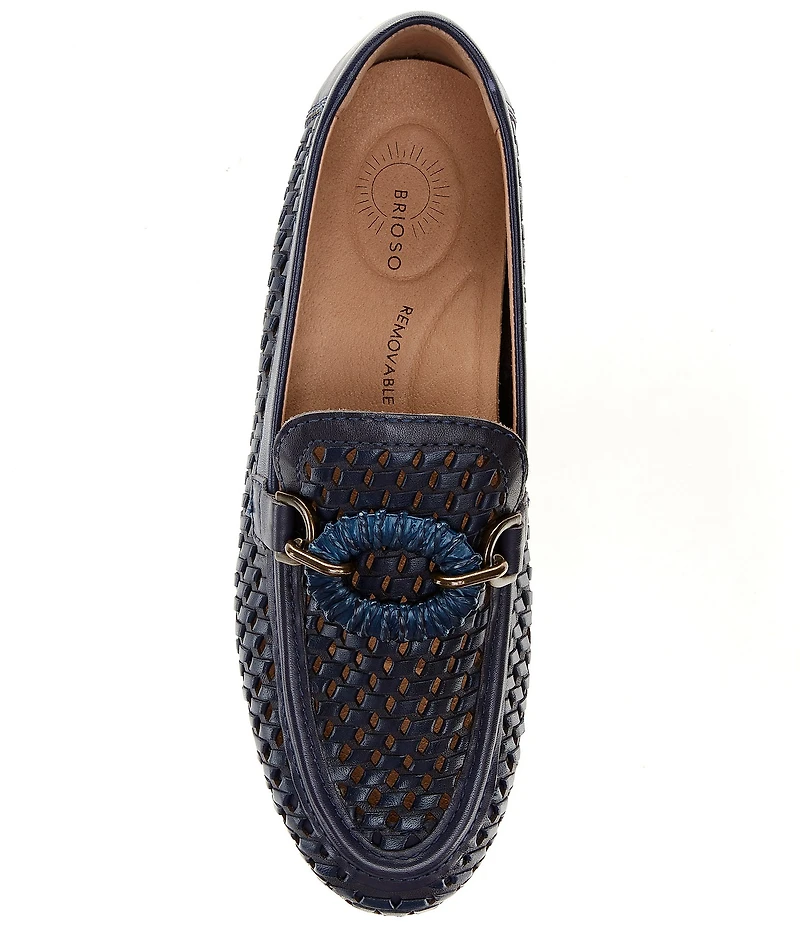 Brioso Presley Woven Leather Ornamented Loafers