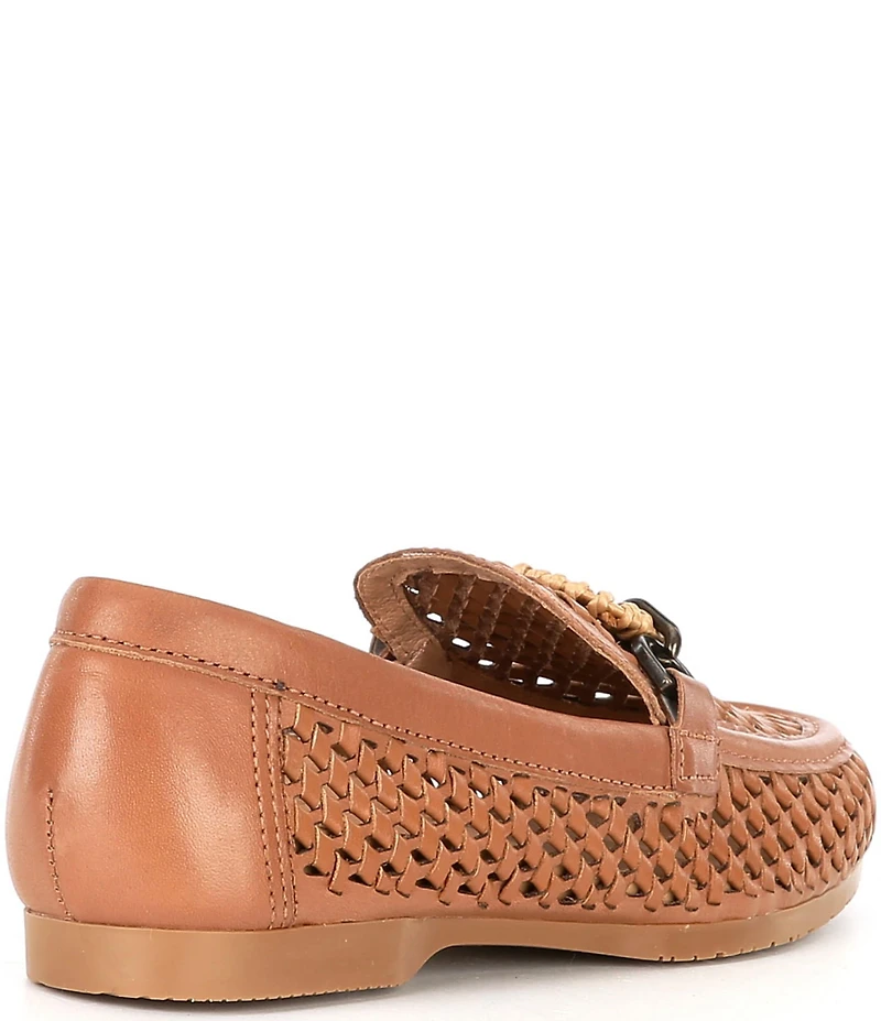 Brioso Presley Woven Leather Ornamented Loafers