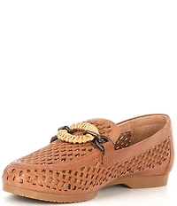 Brioso Presley Woven Leather Ornamented Loafers