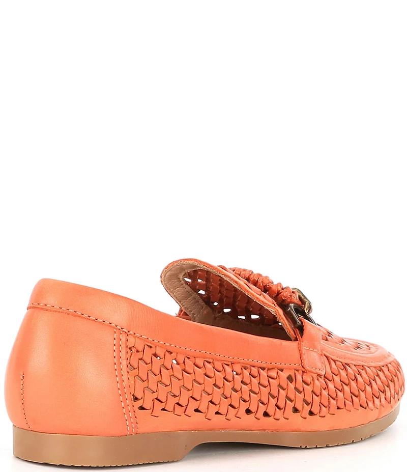 Brioso Presley Woven Leather Ornamented Loafers
