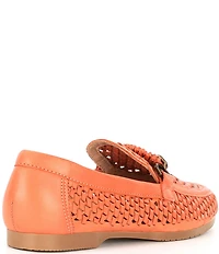 Brioso Presley Woven Leather Ornamented Loafers