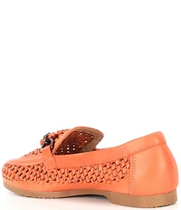 Brioso Presley Woven Leather Ornamented Loafers